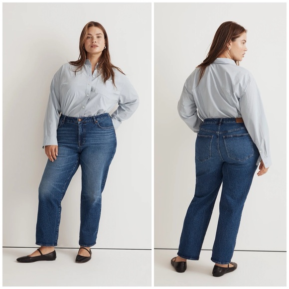 Madewell The Plus '90s Straight Jean in Barlow Wash Size 26W - Picture 1 of 13